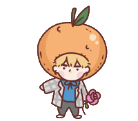 Orange Evan Sticker