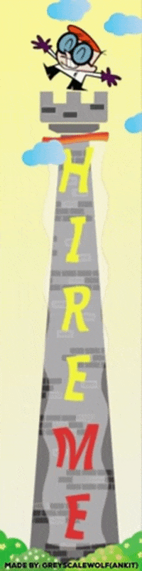markbuzz giphygifmaker hire me banner gif vertical banner GIF