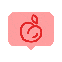 Peach Squats Sticker by The Booty Shop