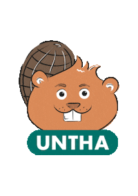 UNTHA hacker bieber beaver shred Sticker