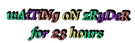 text-test waiting on zryder for 23 hours Sticker