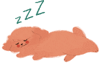 fuzzybunnyph bunny rabbit sleeping angora Sticker