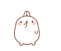 confused bunny Sticker by Molang.Official