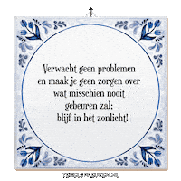 Hoop Wijsheid Sticker by Tegelspreuken.nl