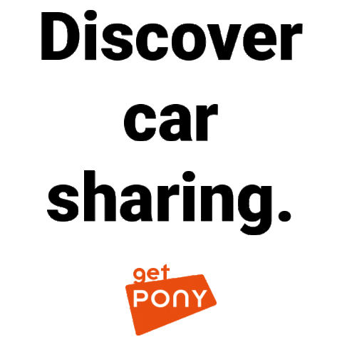 getpony goplaces Sticker by Pony Car Sharing
