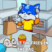 Working Fast Food GIF by Toshithecat