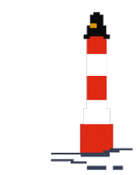 vonJungfeld lighthouse leuchtturm vonjungfeld Sticker