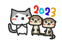New Year Meerkat Sticker by yomoyeah