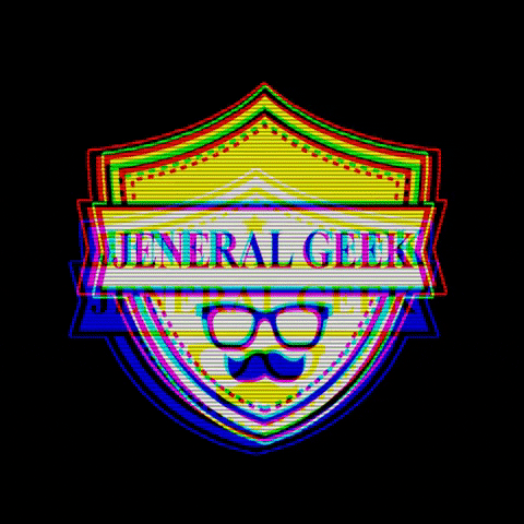 JeneralGeek giphygifmaker bad tv effect jg logo jeneral geek logo GIF