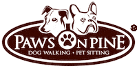 paws_on_pine dog walking dog walker dogwalking lower manhattan Sticker