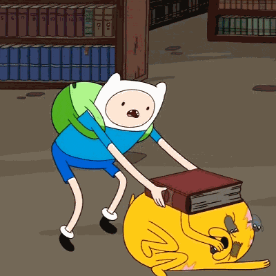 beat up adventure time GIF