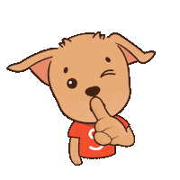 shopeebr dog secret cachorro shh Sticker