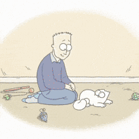 Happy Funny Cat GIF by Simon's Cat