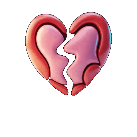 Broken Heart Love Sticker by Seorang Zaki