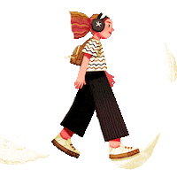 Song Walk Sticker by Carlotta Notaro