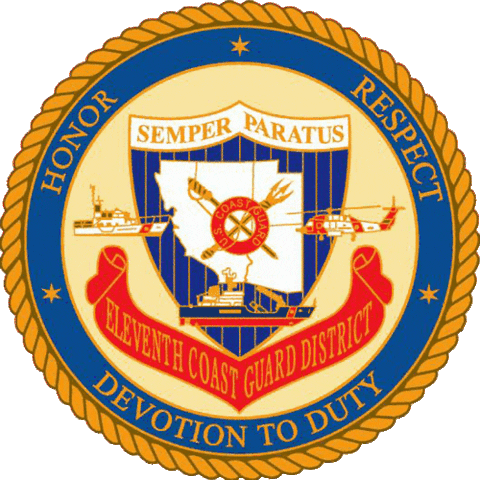 Coast Guard Sticker by USCG D11 PA