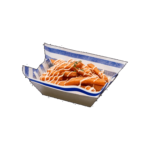 Sweet Potato Burger Sticker by DOWNTOWNER