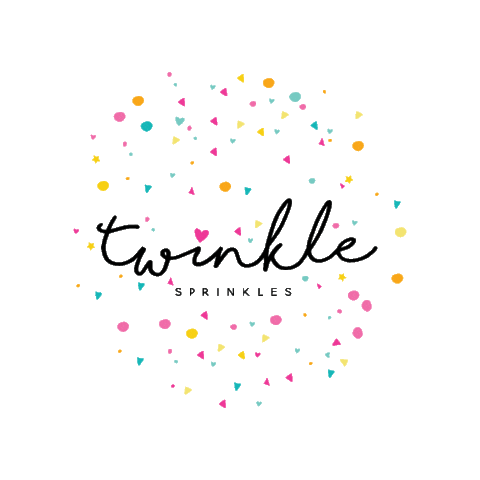 TwinkleSprinklesAU giphygifmaker logo stars hearts Sticker