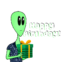 Happy Birthday Bday Sticker by Lonely Aliens