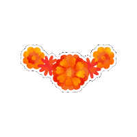 Day Of The Dead Flores Sticker