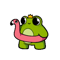 Froggy Sticker by Lofi Girl