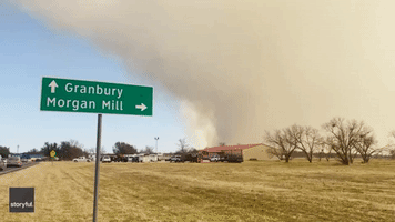 Wildfire Southwest of Fort Worth Spark Evacuations