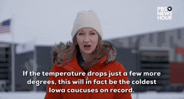 "[...] coldest Iowa caucuses on record."