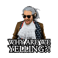 Yelling All Caps Sticker