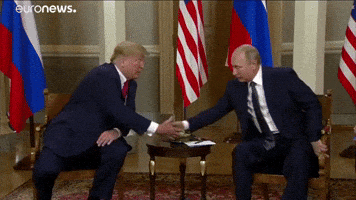 Donald Trump Handshake GIF by euronews