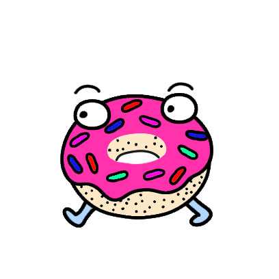 Donut What Sticker by OMYMAISON
