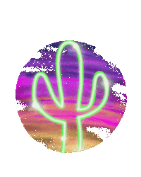 courtneysmithsilverco courtney smith silver co cssc neon cactus Sticker