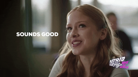 Sounds Good GIF by Astrid and Lilly Save The World
