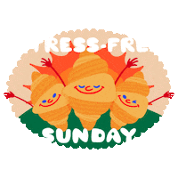 Happy Sunday Smile Sticker by Yeremia Adicipta