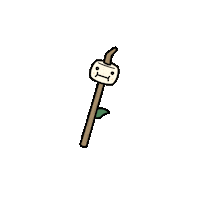 Stick Camping Sticker