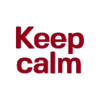 Keep Calm Is Coming Sticker by WOODS WINE