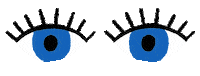 Happy Blue Eyes Sticker