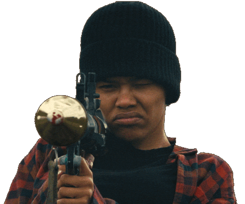 Shoot Pow Sticker by Warner Bros. Pictures