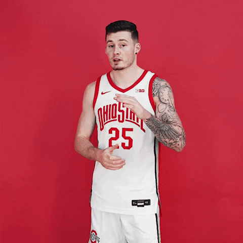 Listen College Basketball GIF by Ohio State Athletics