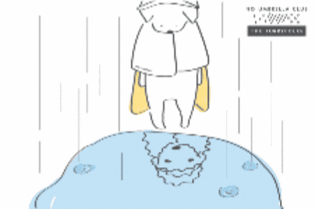 Dog Rain Jacket GIF by the furryfolks