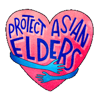 Asian American Love Sticker by Sarah The Palmer