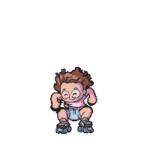 Happy Jump Sticker
