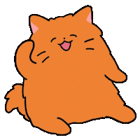 Happy Cat Sticker by Olso