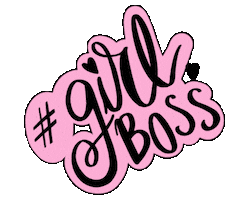 Laratanillustrations pink boss entrepreneur girly Sticker