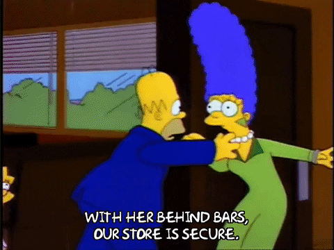 Feeling Safe Season 4 GIF by The Simpsons