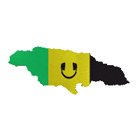 Jamaican Flag Island Sticker by Nova Sound