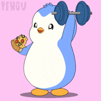 Pizza Gym GIF by Pudgy Penguins