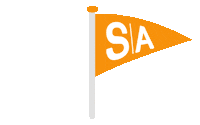 successacademy school yay orange flag Sticker