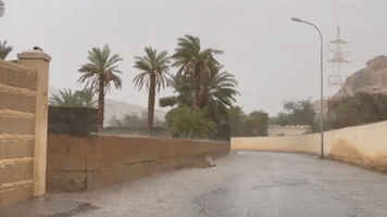 Hailstorm Lashes Northern Oman