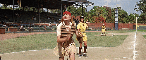 Geena Davis Baseball GIF