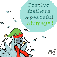 Happy Seasons Greetings Sticker by Mo Willems Workshop